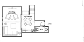 Third Floor Floorplan for 3141 Stanford Ave., Dallas TX